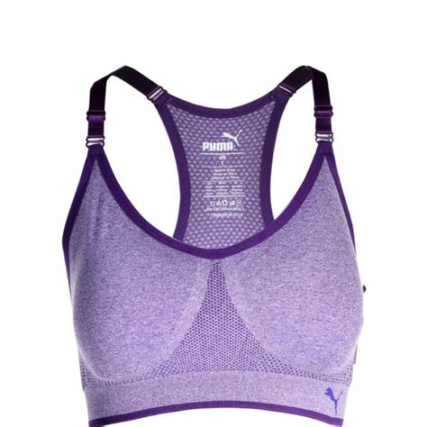 Puma Intimates And Sleepwear Puma Womens Seamless Sports Bra With Removable Cups Purple Poshmark