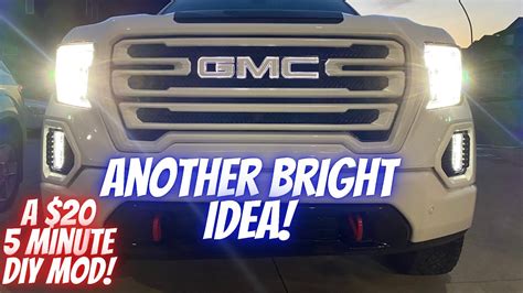 Fog Light Mod 2019 2020 2021 Gmc Sierra Chevy Silverado Youtube