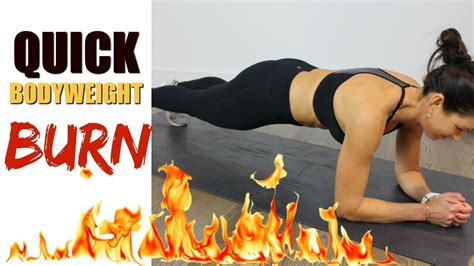 10 Minute Bodyweight Burn Workout Beginner And Beyond Fat Burning