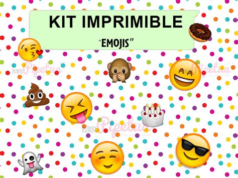 Kit Imprimible Emojis Pipetua Kits