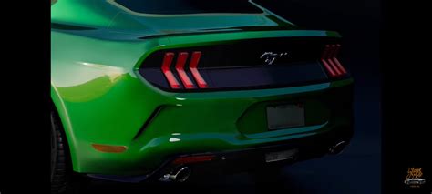 S Rear End Rendering Mustang G S Mustang Forum Dark