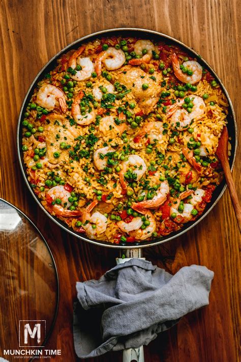 Chicken Thighs And Shrimp Paella Recipe Munchkin Time