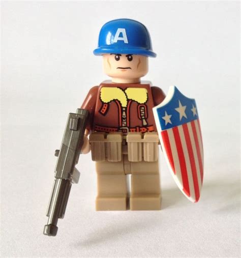 Eclipsegrafx Wwii Captain America Custom Minifigure