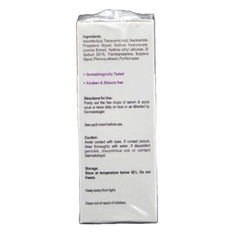 Tyrodin Face Serum 30 Ml Price Uses Side Effects Composition