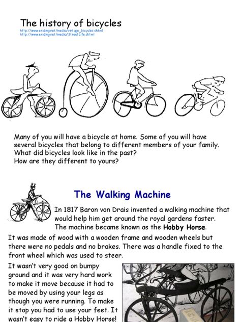 history  bicycles  vehicle technology human powered