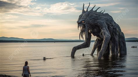 Giant Monster In The Water Background Lake Champlain Monster Picture