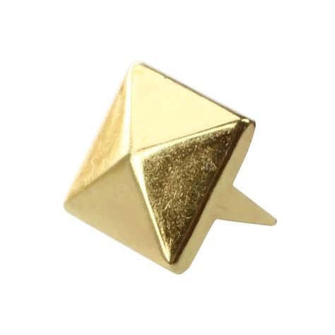 Aliexpress Buy Hot 100 Pyramid Studs Bulk Gold Color Square 10MM