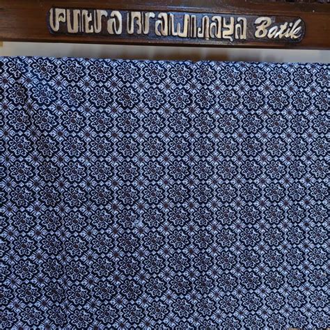 Jual Kain Batik Print Monokrom Hitam Putih Katun Prima Seragam