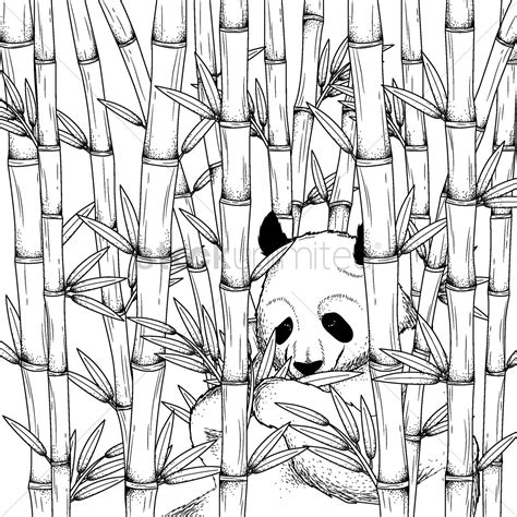 Panda With Bamboo Drawing At Getdrawings Free Download