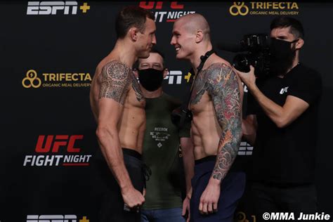 Ufc On Espn 19 Jack Hermansson Marvin Vettori Smile Talk In Faceoff