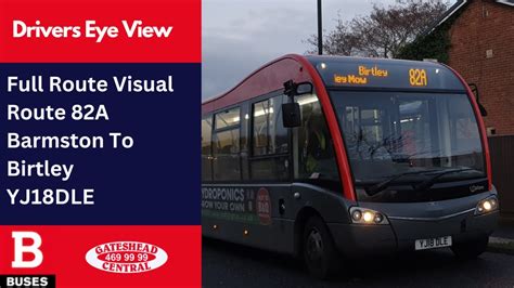 DEV FULL ROUTE VISUAL Nexus Bus Route 82A Barmston To Birtley