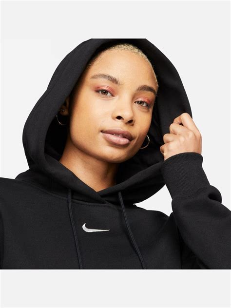 Nike Womens Nsw Phoenix Fleece Black Pullover Hoodie