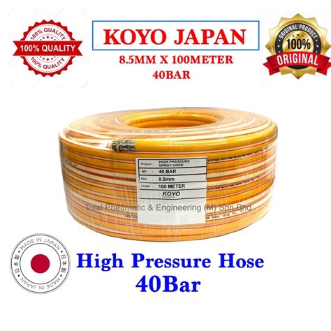 Koyo Japan Mm X Meter Pvc Reinforced High Pressure Air Hose