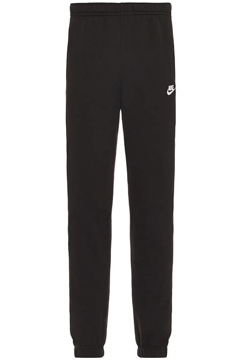 Nike Nsw Club Pant In Black And White Revolve