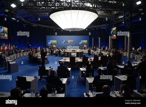 Vilnius Lithuania 11th July 2023 Nato Public Forum 2023 At The