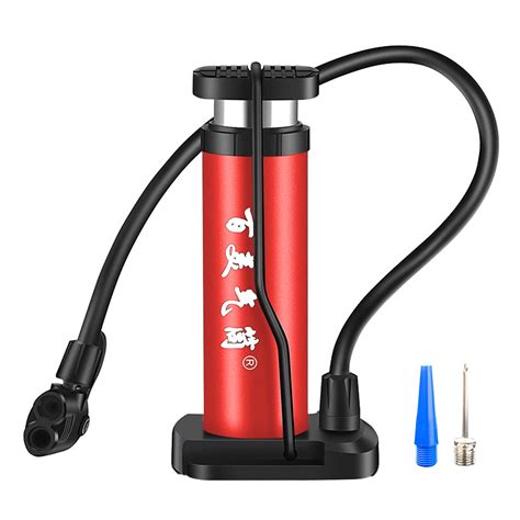 Portable Mini Bike Floor Pump Compact Bicycle Tire Pump Compatible with ...