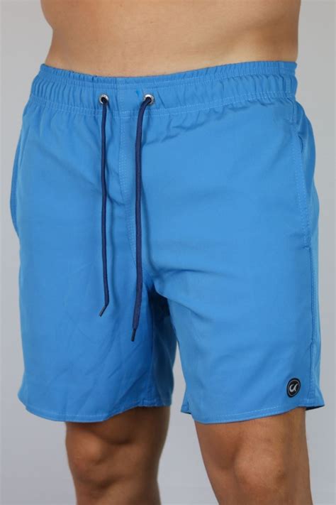 Short Masculino Elastano Azul Turqueza