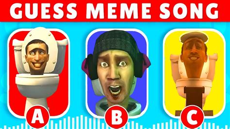 Skibidi Toilet Guess Meme Song Youtube