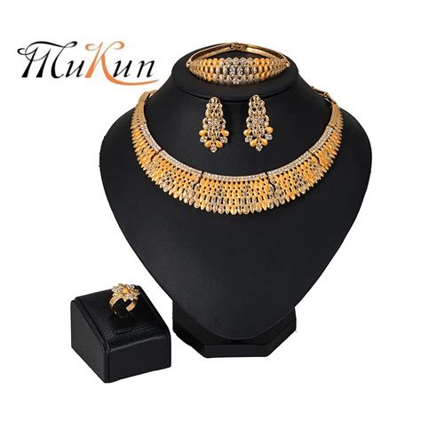 2019 NEW Bridal Gift Ethiopian Jewelry Gold Color Rope Sets For African