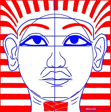 How To Draw King Tut Step Guided Drawing Drawing Tips Teaching