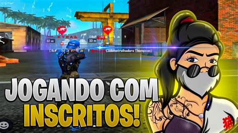 FREE FIRE AO VIVO4x4 JOGANDO INSCRITOSMAPA ABERTO SALINHA