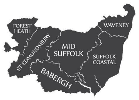 Map Of Suffolk Uk Illustrations Royalty Free Vector Graphics And Clip