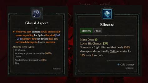 How to get the Glacial Aspect in Diablo 4