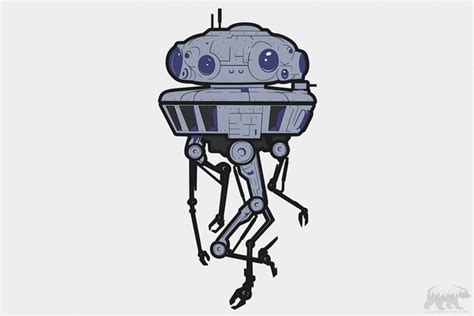 Viper Probe Droid Layered Design For Cutting Lasercraftum