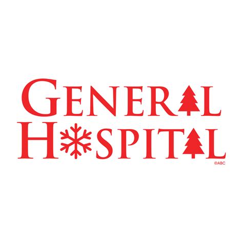 General Hospital Holiday Logo Die Cut Sticker