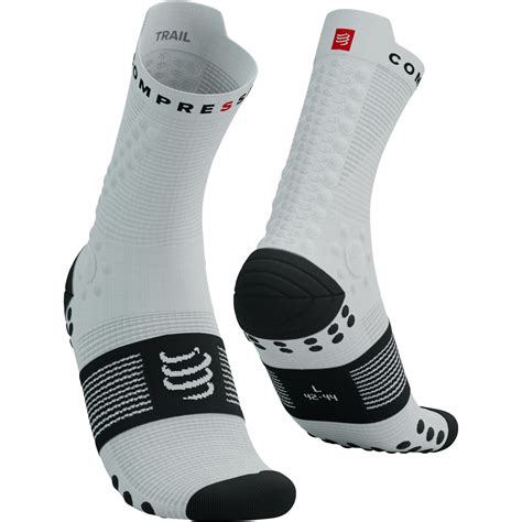 Compressport Pro Racing Compression Socks V4 0 Trail White Black BIKE24