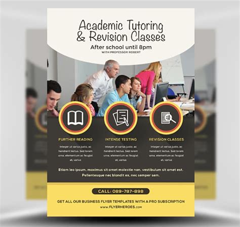 Academic Studies Flyer Template Flyerheroes