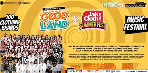 Jadwal Konser Goodland X Jakcloth Summer Festival 2024 Di Smesco Arena