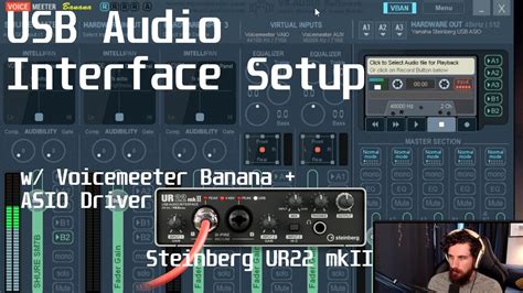 Usb Audio Interface Setup Steinberg Ur22mkii W Asio Drivers In Voicemeeter Banana 2019 Youtube