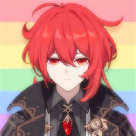 Diluc Pride Icon Lgbtq Pride Gay Flag Profile Picture