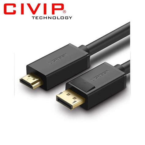 Cáp Chuyển đổi Có Chipset Displayport Sang Hdmi Dài 15m Màu đen Ugreen