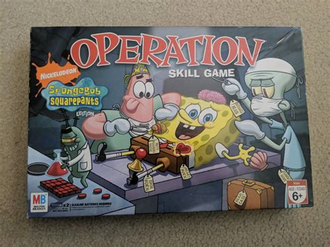 SpongeBob Squarepants OPERATION Board Game 2007 Nickelodeon. COMPLETE ...