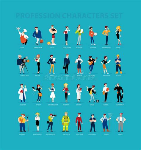 profession characters stock illustrations  profession