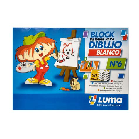 Block Papel De Dibujo N Hojas Blanco Tipo El Nene