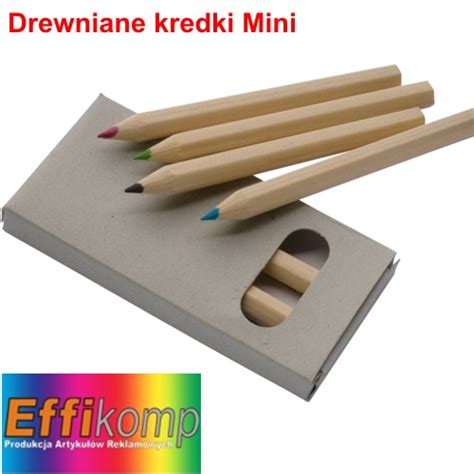 Gadżety reklamowe Drewniane kredki Mini 1 17zł szt