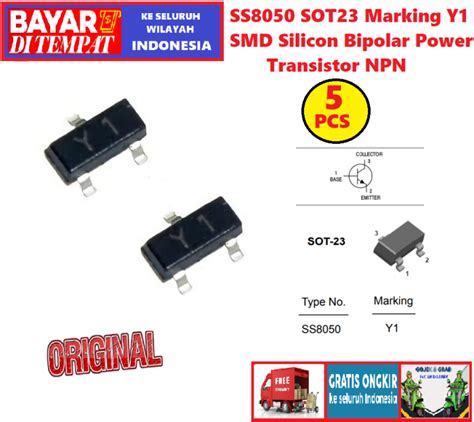 Pcs Ss Sot Marking Y Smd Silicon Bipolar Power Transistor Npn