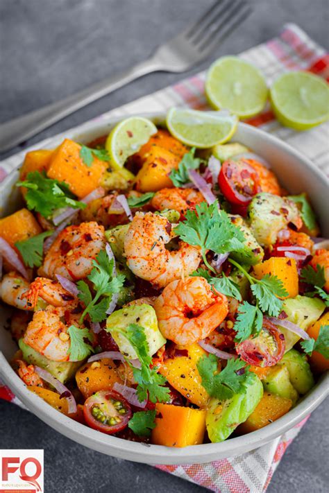 Shrimp Mango Salad With Avocado And Lime Dressing Flavor Quotient