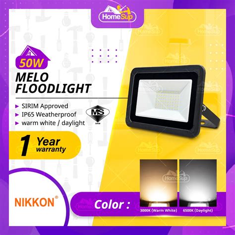 Nikkon Led Flood Light W Melo Series Smd Type Sirim Outdoor Ip