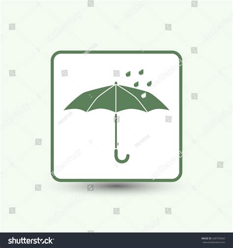 Umbrella Protect Rain Vector Stock Vector Royalty Free 428734942