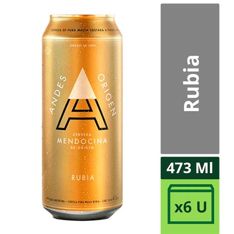 Cerveza Andes Rubia Lata X Ml Mayorista El C Ndor