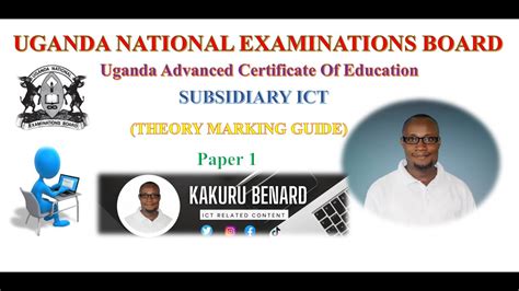 UNEB Sub ICT 2023 Paper 1 Marking Guide All Numbers Done In This