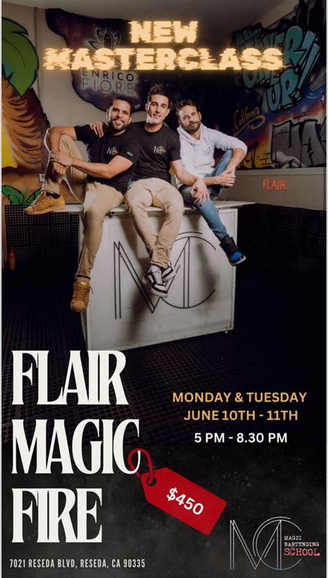 Flair Magic Fire Masterclass – Magic Bartending School