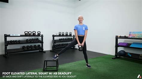 Foot Elevated Lateral Squat W Kb Deadlift Youtube