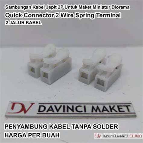 Jual Sambungan Kabel Jepit 2p Untuk Maket Miniatur Diorama Quick