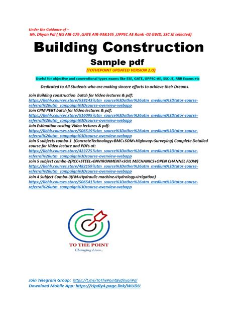 sample  building construction