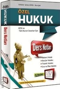 KPSS Özel Hukuk Ders Notları Serhat Güven Kitap